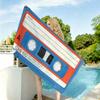 Vintage Cassette Tape Design Towel Drying Bath Towel Applicable To Light Swimming Camping Yoga Beach Out
