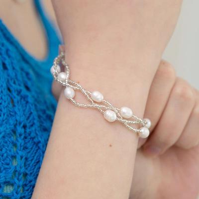 FANTASTIC PLANET Pure Beads Pearl Bracelet