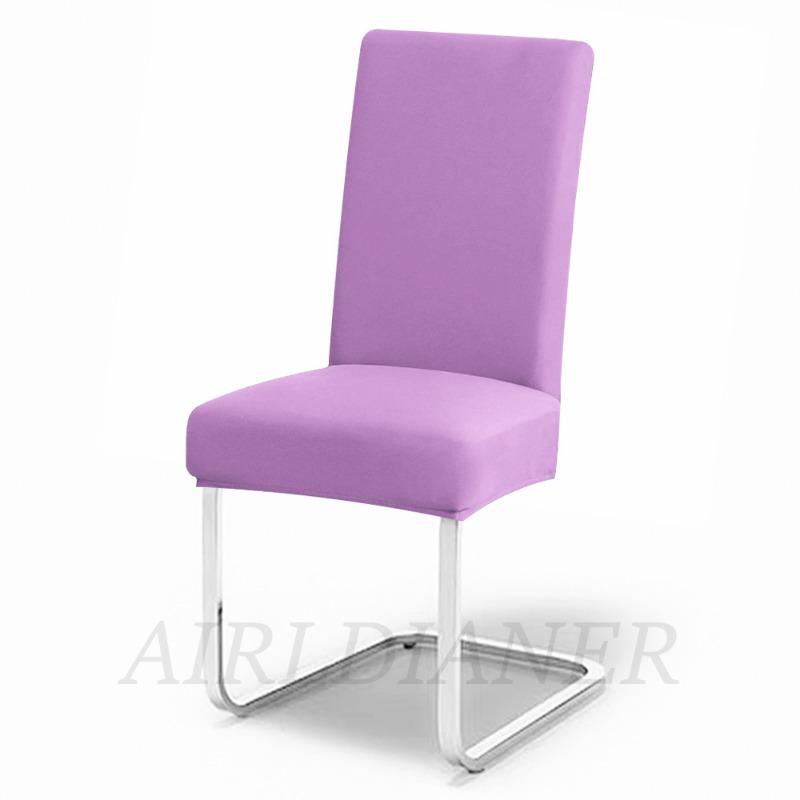 Solid Elastic Chair Seat Covers Spandex Plain Chair Covers Anti-dust Restaurant Chair Slipcover Wedding Office Dinning Chairs