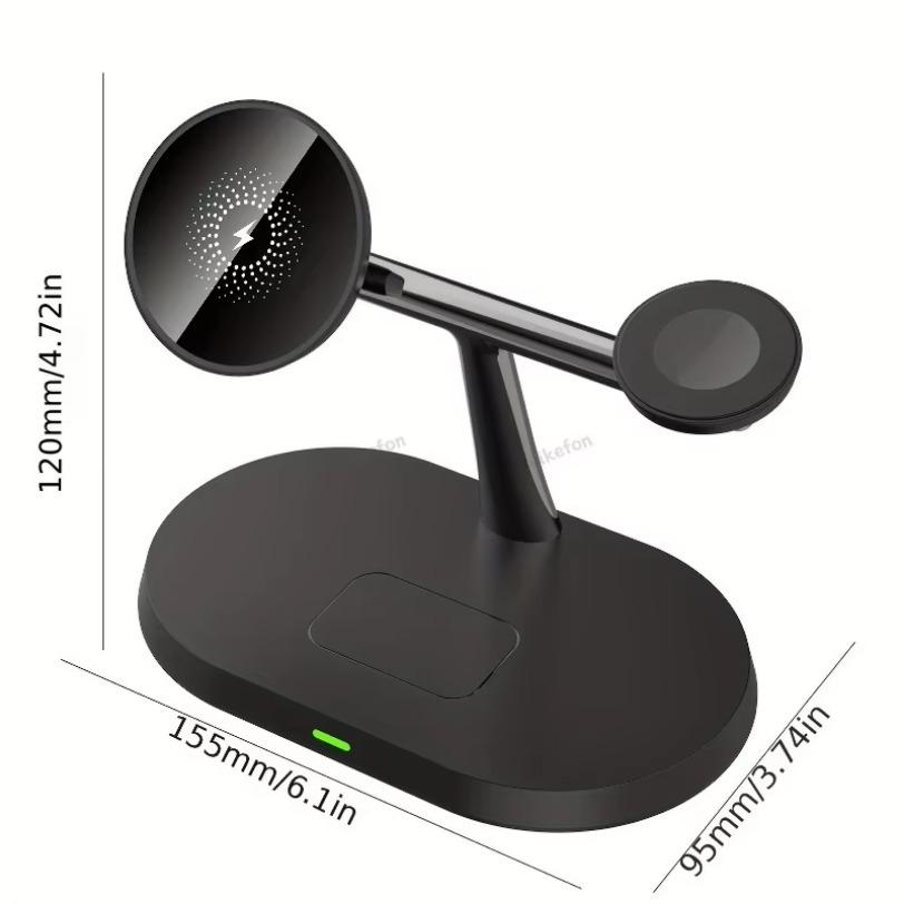 3 in 1 Magnetic Wireless Charger 30W Fast Charging Station & Ring For Samsung Galaxy S25 S24 Watch 7 6 5 4 3 Active 1 2 Earbuds