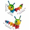 Colorful Mini Insect Model Metal Craft Caterpillar Figurine Home Decor  Bonsai Adornment