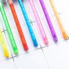 Stackable Pencils Popup Plastic Pencil with Eraser Top Multicolor Translucent Pencil Multipoint Not-Sharpening Pencil