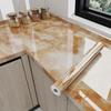 Eco-Friendly Kitchen Anti-Oil Stickers: Self-Adhesive, Waterproof, Heat-Resistant Tile and Stove Top Renovation Wallpaper.