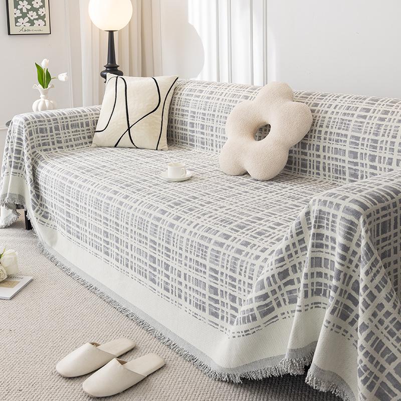 Fresh Simple Sofa Cushion Four Seasons Universal Thickened Full Covered Sofa Cover Cover Cloth
