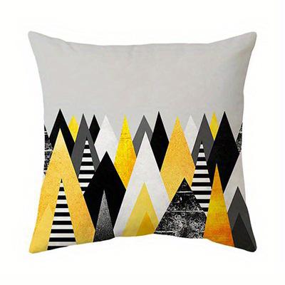 Home Decor Geometric Patterns: Modern & Colorful Cushion Covers Pattern Cushion Cover Suitable For Sofa Bedroom Car Pillow Cover