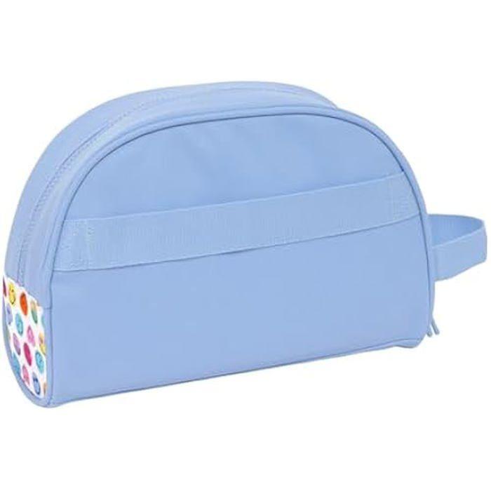 Trousse scolaire - SAFTA - SMILEY WORLD JOYFUL - Tissu souple - Zippée - Adaptable au chariot