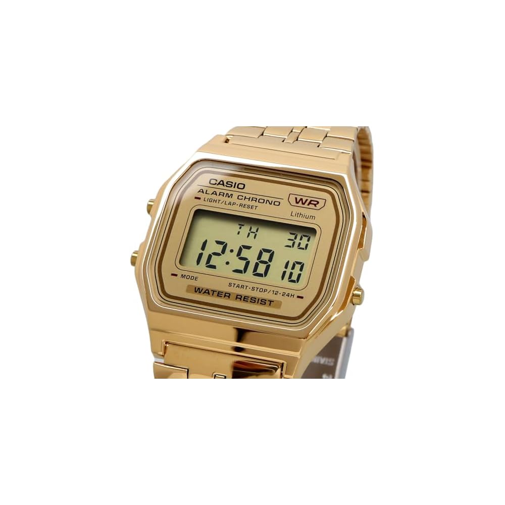 Casio Vintage Series A158WETG-9A Digital Watch Gold Unisex Kids