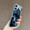 Gold Streaked Blue Marble Fashion Phone Cases for Samsung Galaxy S26 S25 S24 S23 S22 S21 FE Ultra Plus Phone Case Coque Fundas