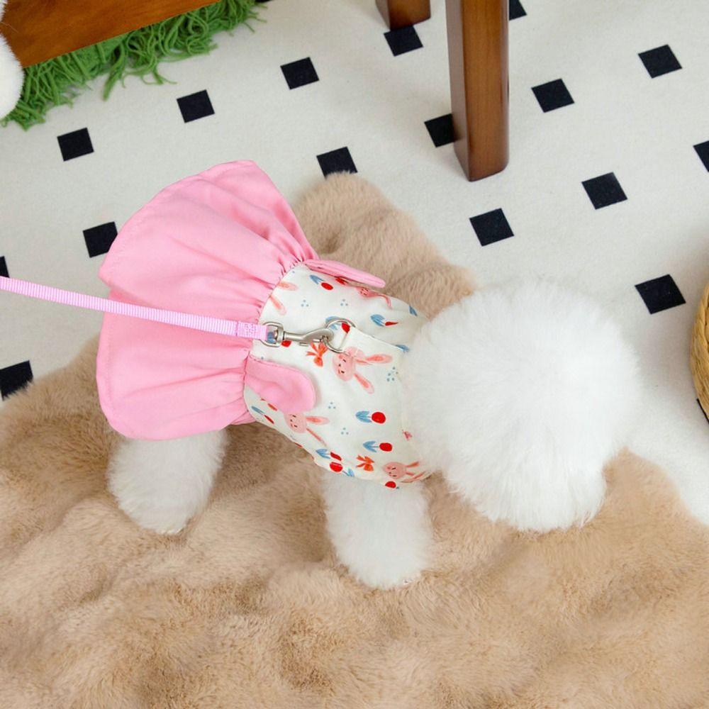 Liebliches Hunde-Sommerkleid Hautfreundliches Haustierkleid Chihuahua Welpenrock Für Kleine Mittlere Hunde