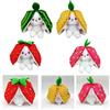 Cute Strawberry Bunny Plush Toy Soft And Fluffy Stuffed Animal For Kids And Girls