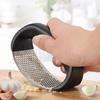 Garlic Press Rocker, Stainless Steel Ginger Chopper, Kitchen Gadgets, Nuts Crusher, Manal Ajo Crusher for Chef, Cooking, Home, Easy Squeeze and Clean