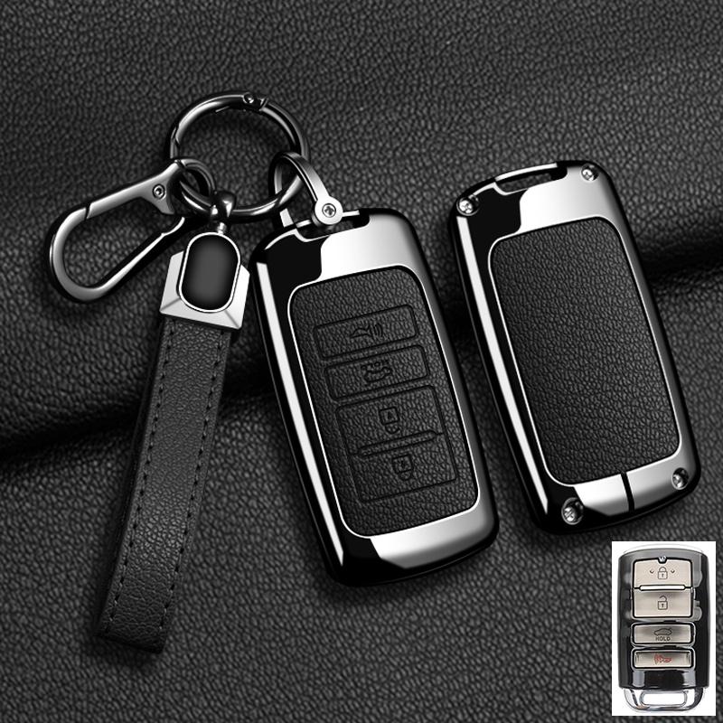 Interior Mouldings Car Smart Key Case Cover Holder Shell For KIA Cadenza K7 K-04 Series K9 Sorento K900 Zinc Alloy Protector Key