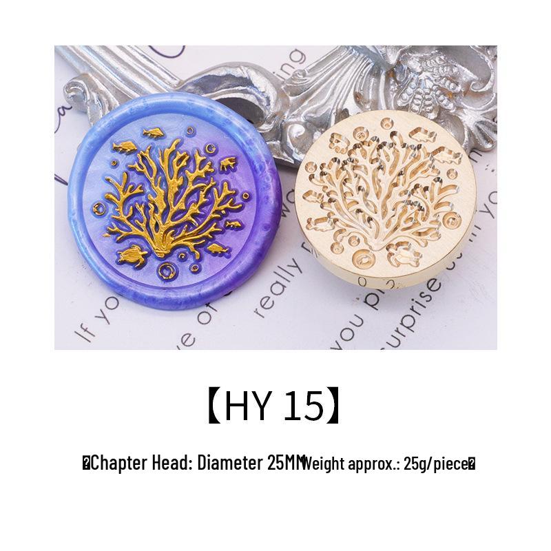 Ocean Series Wax Seal Stamp: Mermaid, Begonia, Whale