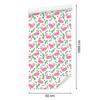 Flamingos Wallpaper in White, Powder Pink and Green for Living Room and Bedroom 50x1000