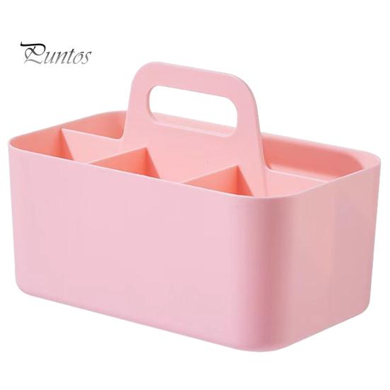 

Настольный ящик для хранения с несколькими отделениями. Большой вместительный держатель для канцелярских ручек. Органайзер для макияжа. Многофункциональный пластиковый контейнер для душа. розовый