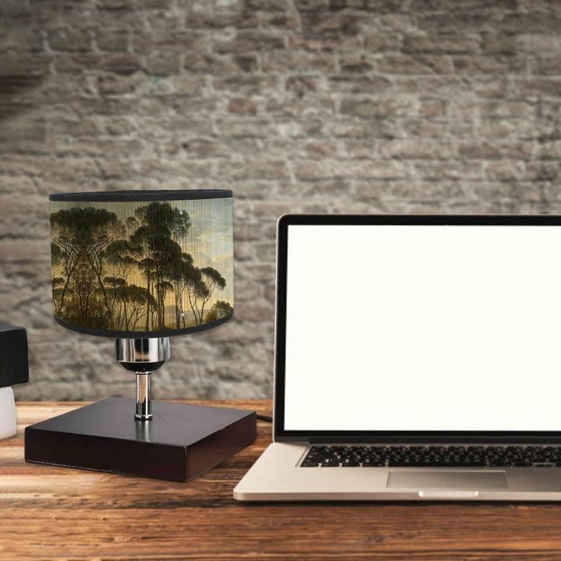 Drum Print Lampshade Wall Lamp Shade Decoration Vintage Chandelier Light Cover Printing Painting Lamp Shade