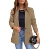 Płaszcz damski Nowa wiosna jesień Elegancki wypoczynek Solidna marynarka z długim rękawem Moda Luksusowa, luźna odzież damska
