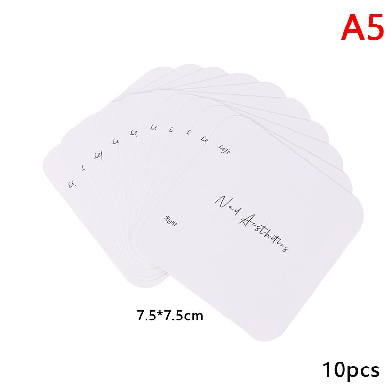 

10 шт. упаковка для накладных ногтей, демонстрационная карточка с образцами дизайна накладных ногтей ручной работы, демонстрационная карточка для салона маникюра A5