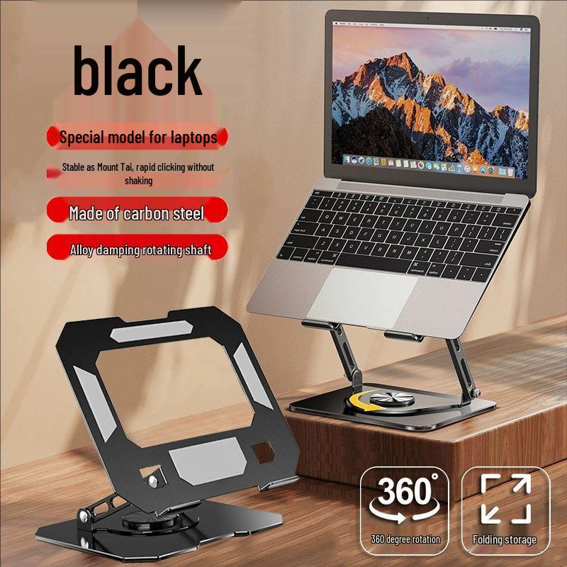 Universal Portable Laptop Stand - Carbon Steel, Non-Slip Silicone, Folding Aluminum Alloy Design