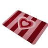 Red Heart Non-Slip Silk Loop Bathroom Floor Mat - Anti-Fall Foot Pad for Kids in Toilet & Shower.