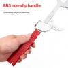 Adjustable Wrench For Bathroom Kitchen Plumbing Installation Tasks 86Mm Jaw Lightweight Aluminum Alloy Construction
