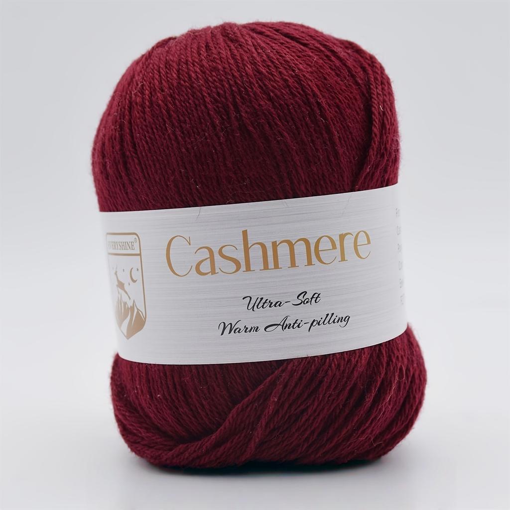 6pcs Premium Cashmere Yarn – 50g/Pc 320m Soft Knitting & Crochet Yarn for DIY Hand-Woven Crafts – Luxurious Warm Fiber for Scarves, Hats, Sweaters
