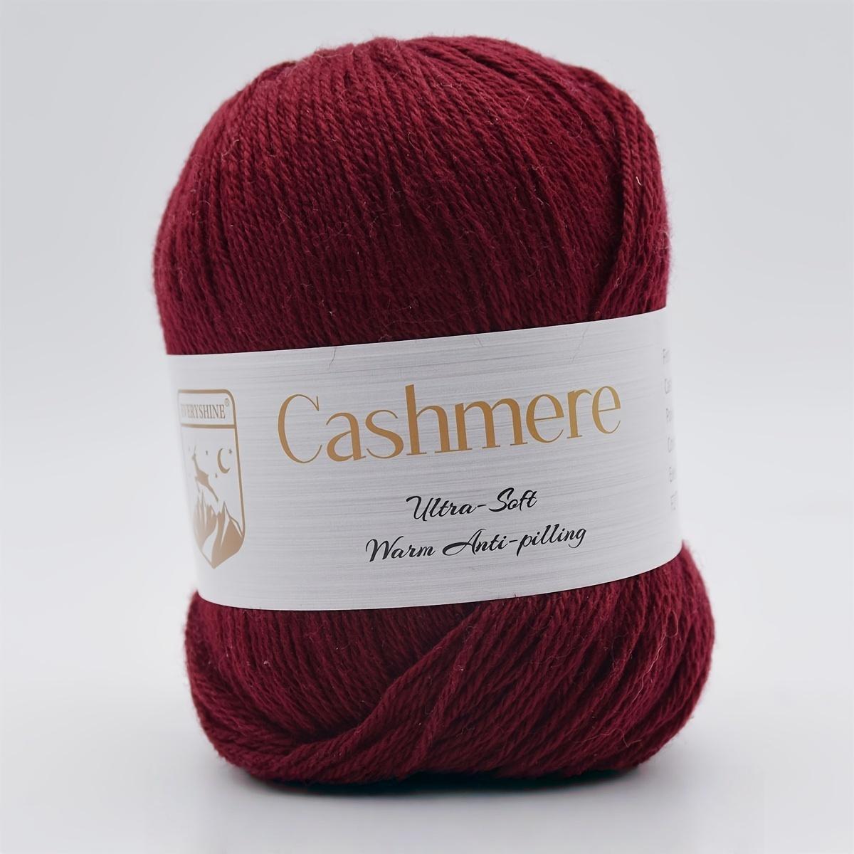 

6 мотков премиальной кашемировой пряжи – 50 г/моток 320 м Мягкая пряжа для вязания и крючком для рукоделия, связанного вручную – Роскошное теплое волокно для шарфов, шапок, свитеров