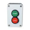 Start Stop Button Box IP65 Rated Waterproof ABS Housing Dual Switch 10A 400V for Industrial Automation Equipment