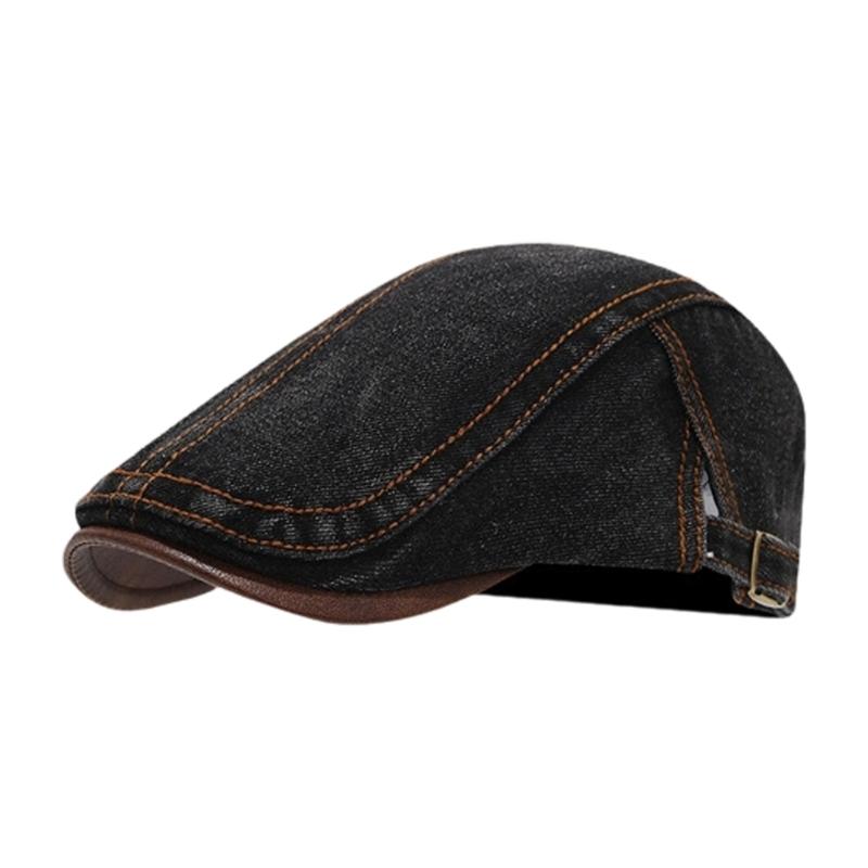 Japanese Style Hat Vintages Washed Cotton Beret Hat For Women Men Unisex Adjustable Design Fashion Accessory