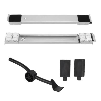 Universal Appliances Pulley Bracket 300KG Load Bearing Retractable Moving Rollers Base with Pry Bar
