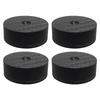 Nanomaru 30x10mm 4K Carbon Fiber Insulators for Speaker Spikes, Spiked Bases for Audio Speakers, Anti-Vibration, Shock Absorption, Black, Set of 4
