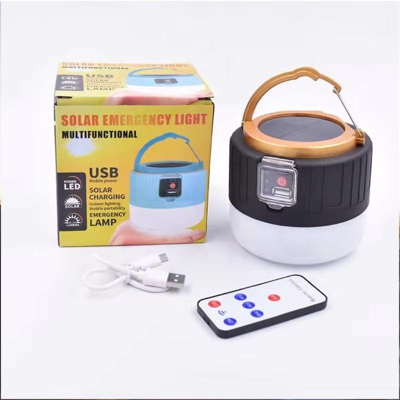 Ready Stock 400W Solar Charging Light Night Market Light Mobile Power Bank Outdoor Camping Lamp Emergency Light