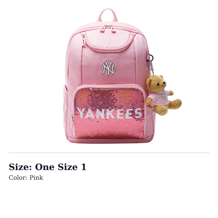 MLB Nylon Backpack Regular Kids Pink 7FBKB034N-50PKL One Size 1