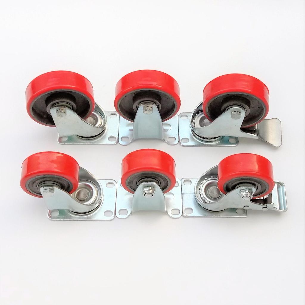 Heavy Duty Iron Core Swivel & Directional PU Trolley Wheel Caster