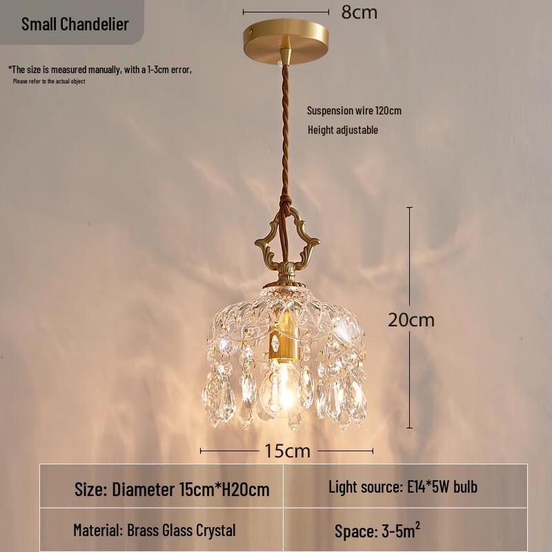 

Хрустальная прикроватная люстра