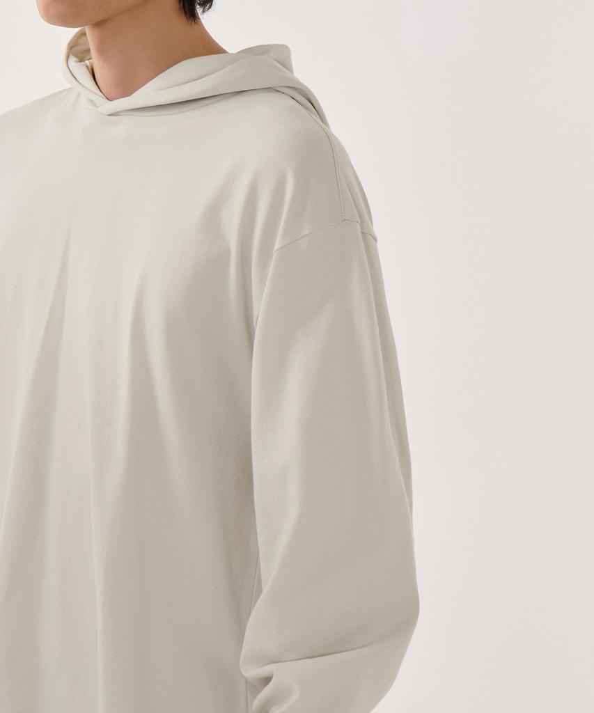 Hooded Long Sleeve T-Shirt [Dusty Cream]