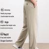 Romon Men's Linen Blend Straight Casual Pants