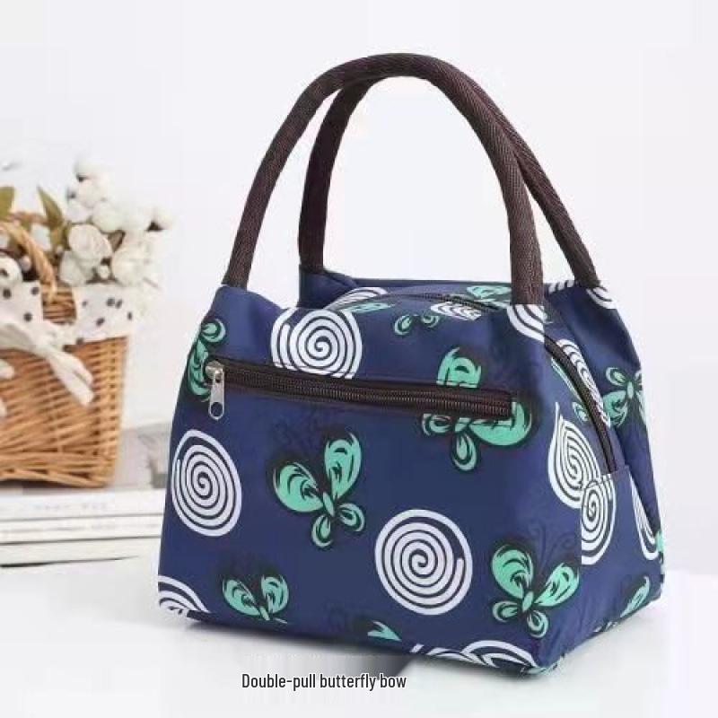 Waterproof Oxford Cloth Tote Bag for Elderly Moms - Small Square Handbag for Shopping and Work