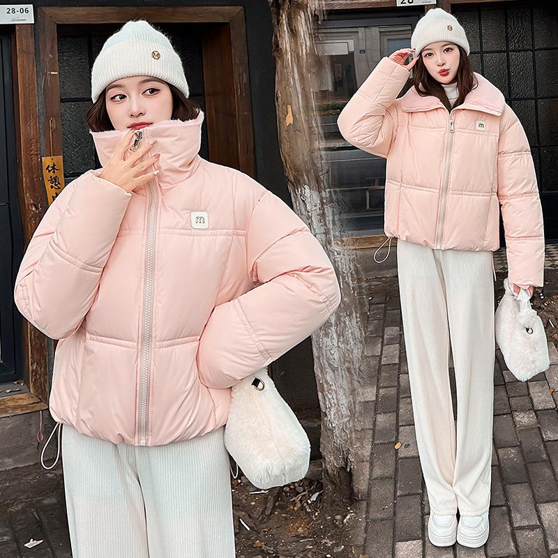 Casual cotton-padded clothes short New Year's fashion loose thickened bread clothes winter warm women's cotton clothes