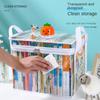 Comic Book Storage Bag Transparent Collection Container Stackable Case with Zipper Handle Dust Proof Organizer Collapsible Pouch
