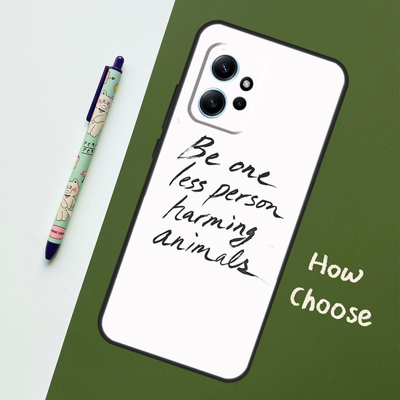 Vegan Inspiration Case For Xiaomi Redmi Note 13 11 9 10 12 14 Pro 11S Cover For Redmi 15 14C 10C 13C 12C 15C