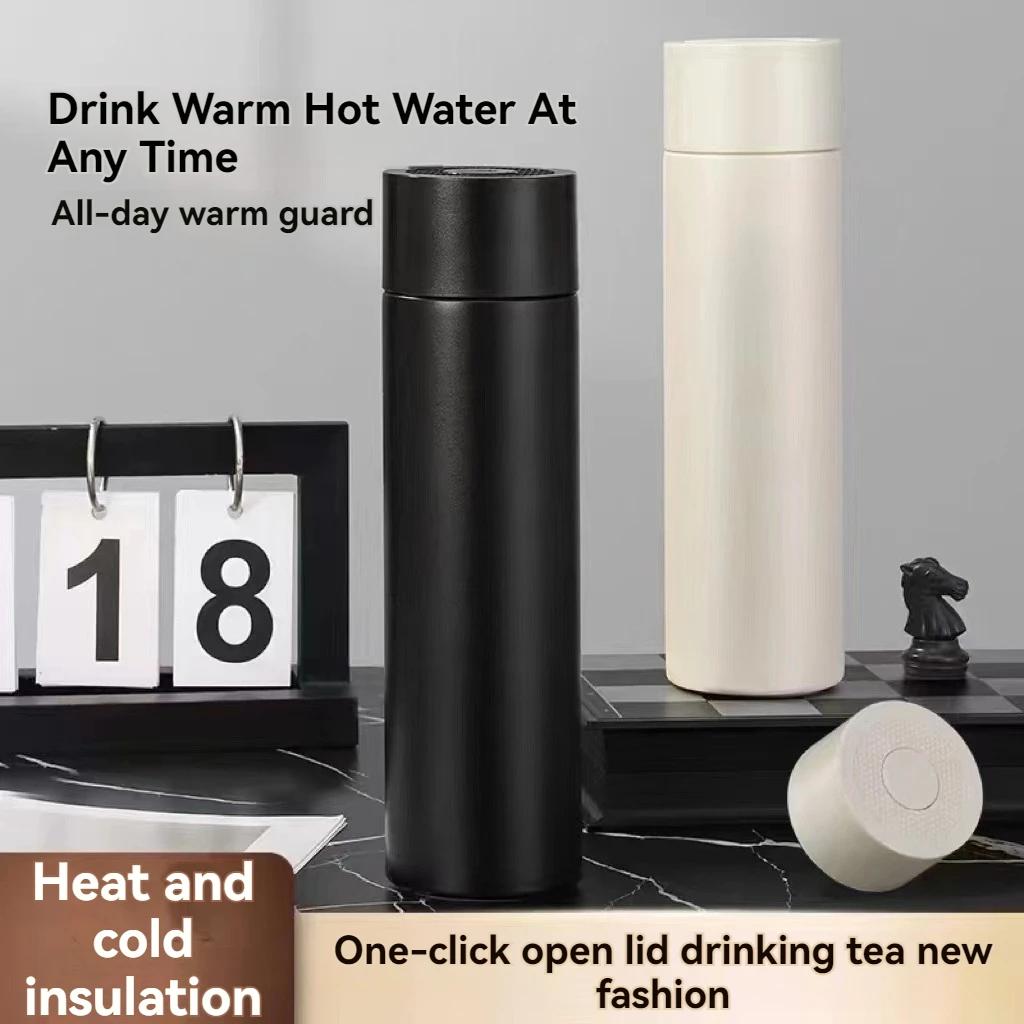 480ML Thermal Bottle Insulated Cup Thermos Flask Stainless Steel Leak-proof Vacuum Kettle Coffee Thermos Mug Portable Travel Cup