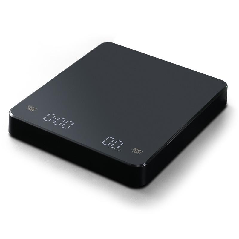 

Digital Rechargable Coffee Scale with Timer LED Screen Espresso USB 3kg Max.Weighing 0.1g High Precision Measures Kitchen Scale чёрный