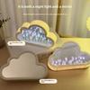 DIY Cloud Tulip Night Light Handmade Material Flower Home Decor Mirror Creative Atmosphere Lamp Valentine's Day Birthday Gift
