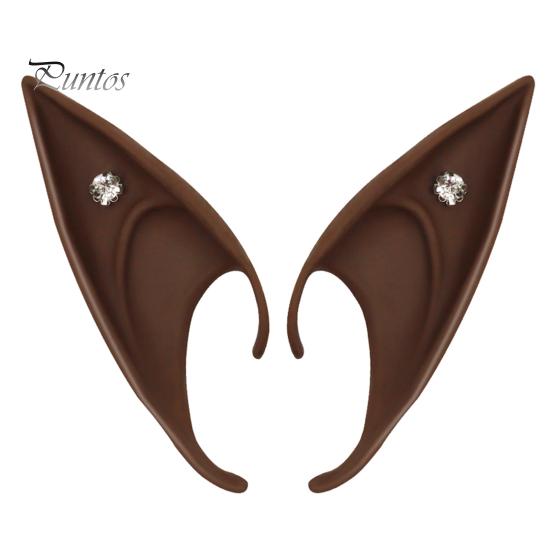 1 par alveører Realistisk høy simulering myke scenerekvisitter Halloween Cosplay silikon alveører