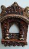 Handmade Wooden Jharokha: Rajasthani Mina Painted Wall Hanging