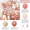Retro Pink Pastel Macaron Balloons Garland Arch Kit Wedding Birthday Party Decoration Girls Baby Shower Rose Gold Ballon Chain