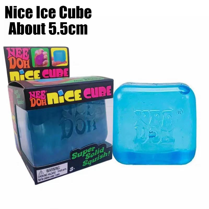 Needoh Mini Nice Ice Baby Teenie Velikost Berg Super Kostka Hračka Mačkací Pomalé Vracení Uvolňovač Stresu pro Úzkost Autismus Senzorická Hra