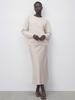 ACUD Satin A-Line Skirt_Cream