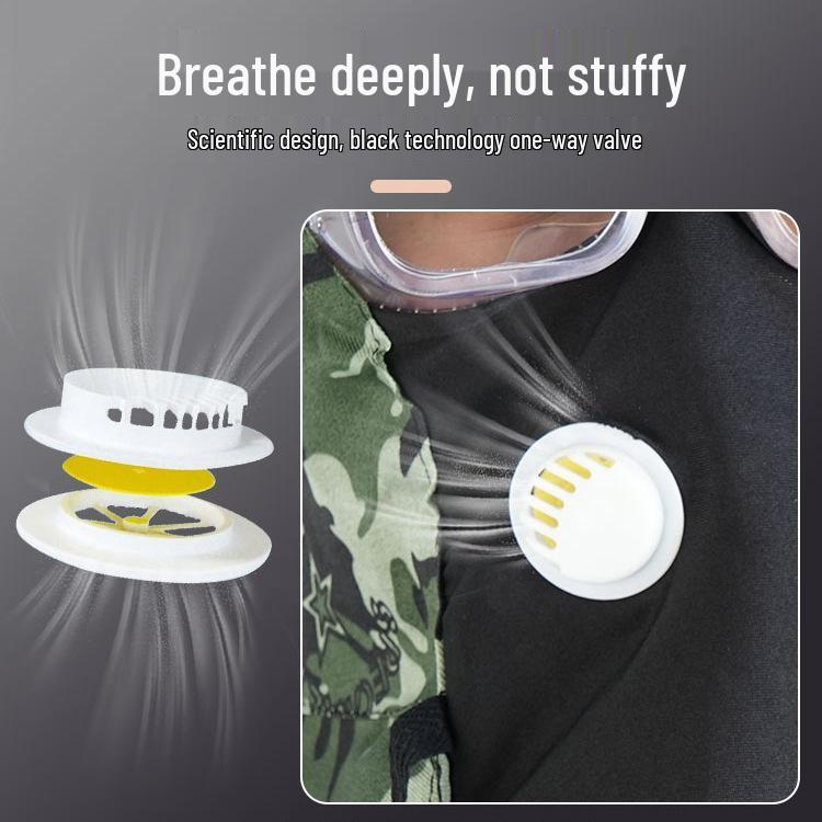 Industriestaubdichte Vollgesichtsmaske & Schal zum Schleifen, Staubschutz, Ideal für Bauwesen & Chemikaliengebrauch